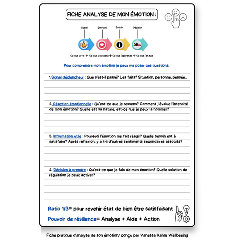 Carousel - Accompagnement des particuliers : Fiche analyse de mon émotion
